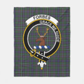 Clan Forbes of Druinnor Tartan Pset Fleece Deken (Voorkant)