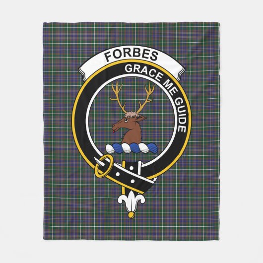 Clan Forbes of Druinnor Tartan Pset Fleece Deken (Voorkant)