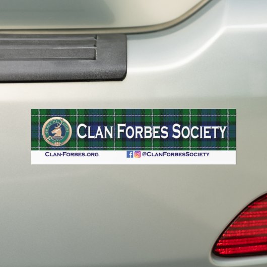 Clan Forbes Society Bumpersticker (Op auto)