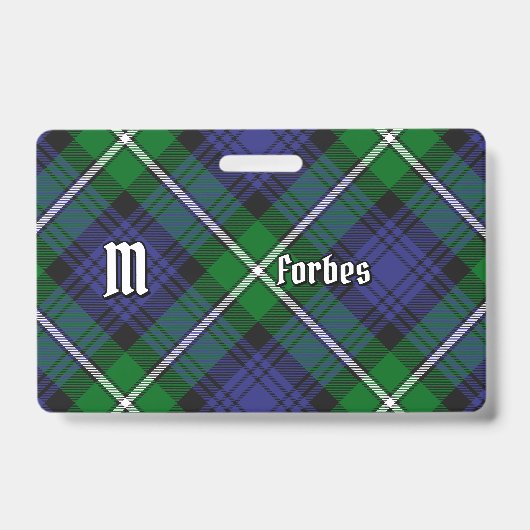 Clan Forbes Tartan Badge (Front)