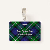 Clan Forbes Tartan Badge (Achterkant met clip)