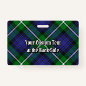 Clan Forbes Tartan Badge (Achterkant)