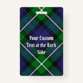 Clan Forbes Tartan Badge (Achterkant)