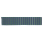 Clan Forbes Tartan Blauw en Groen Schots Plaid Korte Tafelloper (Horizontaal)