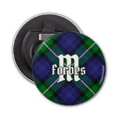Clan Forbes Tartan Button Flesopener (Voorkant)