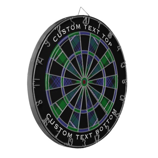 Clan Forbes Tartan Dartbord (Voorkant Links)