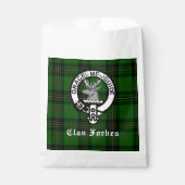 Clan Forbes Tartan en Crest Badge Bedankzakje (Voorkant)