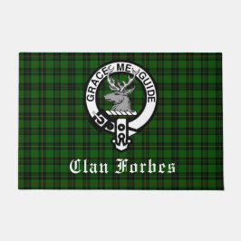 Clan Forbes Tartan en Crest Badge Deurmat