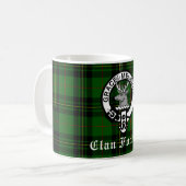 Clan Forbes Tartan en Crest Badge Koffiemok (Voorkant links)