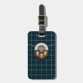 Clan forbes tartan en sporran bagagelabel (Voorkant verticaal)