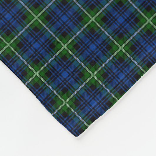 Clan Forbes Tartan Fleece Deken (Hoek)
