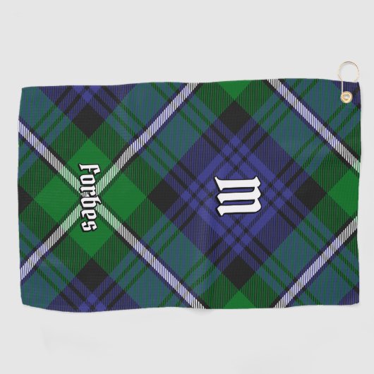 Clan Forbes Tartan Golfhanddoek (Horizontaal)