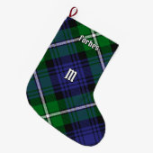 Clan Forbes Tartan Grote Kerstsok (Voorkant (Hangend))