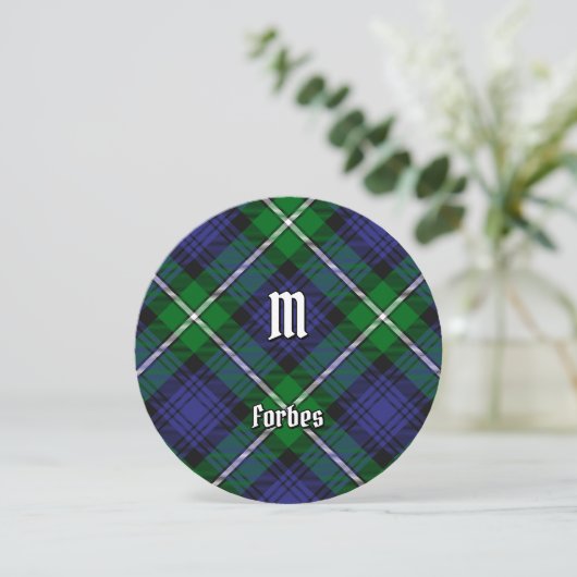 Clan Forbes Tartan Kaart (Staand voorkant)