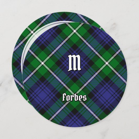 Clan Forbes Tartan Kaart (Voorkant / Achterkant)