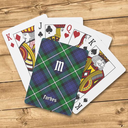Clan Forbes Tartan Pokerkaarten