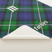 Clan Forbes Tartan Sherpa Deken (3/4)