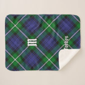 Clan Forbes Tartan Sherpa Deken (Voorkant (horizontaal))
