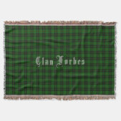 Clan Forbes Tartan Throw Blanket Deken (Voorkant)