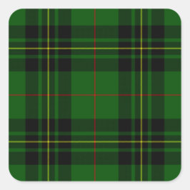 Clan Forbes Tartan Vierkante Sticker