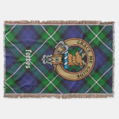 Clan Forbes Wapen over Tartan Deken (Voorkant)