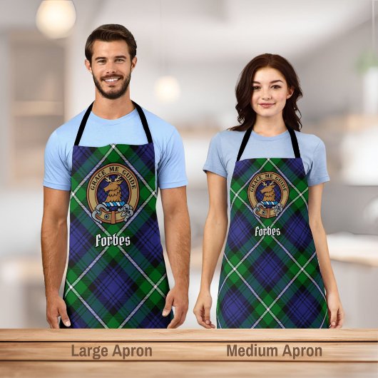 Clan Forbes Wapen over Tartan Schort