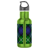 Clan Forbes Wapen over Tartan Waterfles (Achterkant)