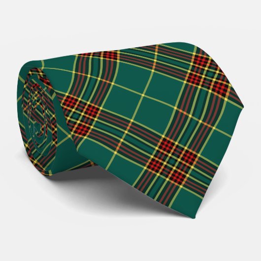 Clan Forde Tartan Green Plaid Stropdas (Opgerold)