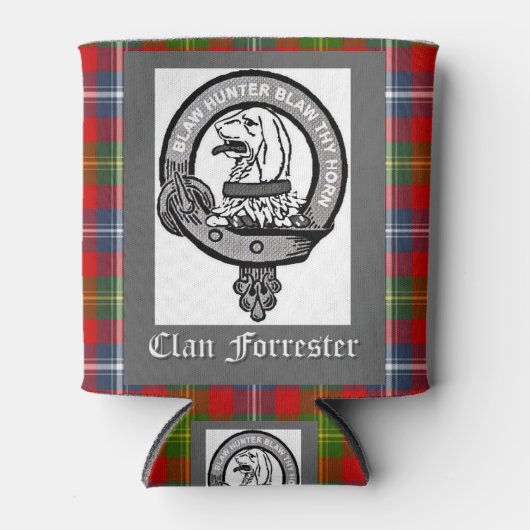 Clan Forrester Crest Blikjeskoeler (Voorkant)