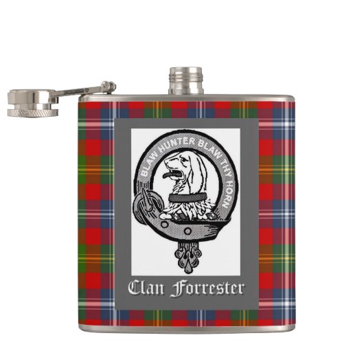 Clan Forrester Crest Heupfles (Geopend)