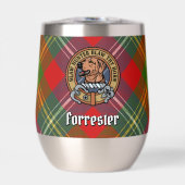 Clan Forrester Crest over Tartan (Voorkant)