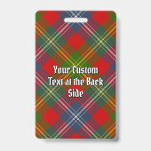 Clan Forrester Crest over Tartan Badge (Achterkant)