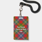 Clan Forrester Crest over Tartan Badge (Achterkant met lanyard)