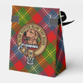 Clan Forrester Crest over Tartan Bedankdoosjes (Achterkant)