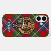 Clan Forrester Crest over Tartan Case-Mate iPhone Case (Achterkant (horizontaal))