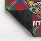 Clan Forrester Crest over Tartan Muismat (Hoek)