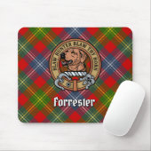 Clan Forrester Crest over Tartan Muismat (Met muis)