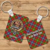 Clan Forrester Crest over Tartan Sleutelhanger