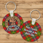 Clan Forrester Crest over Tartan Sleutelhanger