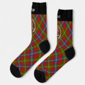 Clan Forrester Crest over Tartan Sokken (Links)