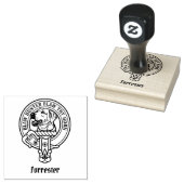 Clan Forrester Crest Rubberstempel (Gestempeld)