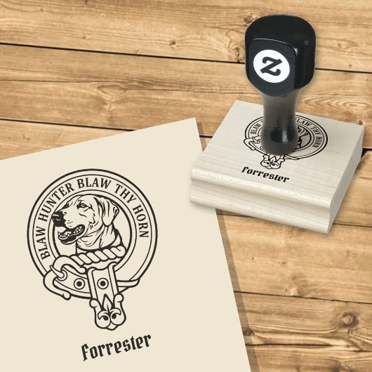 Clan Forrester Crest Rubberstempel