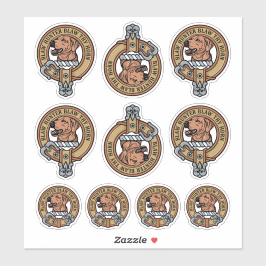 Clan Forrester Crest Sticker Set (Vel)