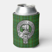 Clan Forrester / Foster Crest & Hunting Tartan Blikjeskoeler (Blikje Voorkant)