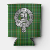 Clan Forrester / Foster Crest & Hunting Tartan Blikjeskoeler (Voorkant)