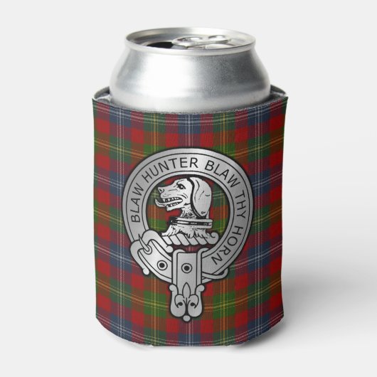 Clan Forrester / Foster Crest & Tartan Blikjeskoeler (Blikje Voorkant)