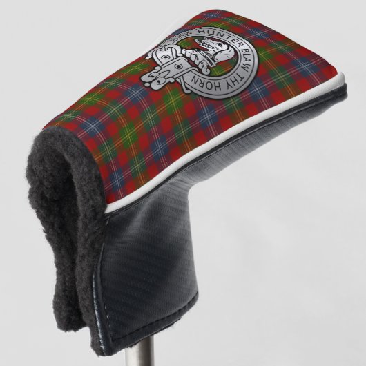 Clan Forrester / Foster Crest & Tartan Golfheadcover (3/4 voorkant)