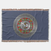 Clan Forrester | Foster Crest & Tartan Knot Deken (Voorkant)