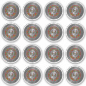 Clan Forrester | Foster Crest & Tartan Knot Sticker (Voorkant)