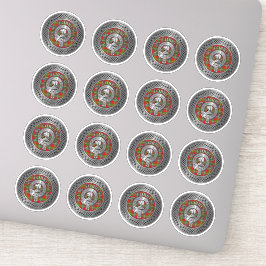 Clan Forrester | Foster Crest & Tartan Knot Sticker